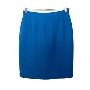 Joan Leslie Pencil Casual Mini Skirt Size 8P Teal